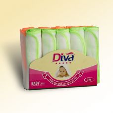 Khăn sữa, khăn gạc cho bé thương hiệu Diva 3 lớp 25X30 - KS30CAM