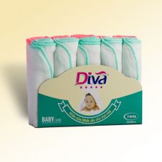Khăn sữa, khăn gạc cho bé thương hiệu Diva vải thường 25X30-KS30D